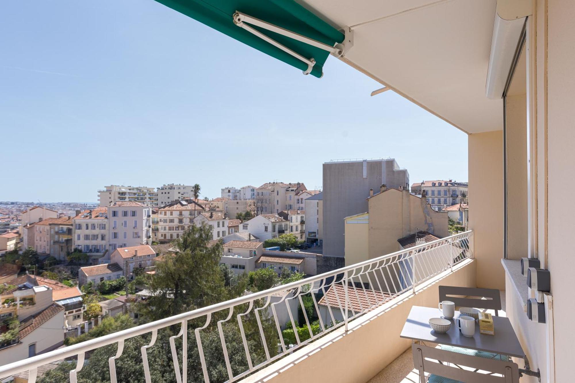 Perchoir - Balcon, Vue Sur La Ville, Palais&plages Appartement Cannes